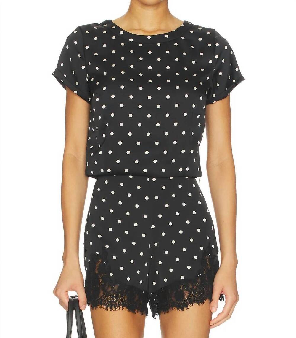 NEW LINE AND DOT sophie top in black